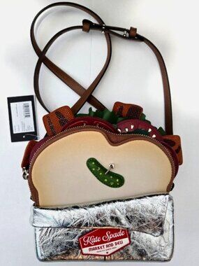 KATE SPADE Glamwich 3d Sandwich Crossbody Bag Novelty Purse Handbag NWT